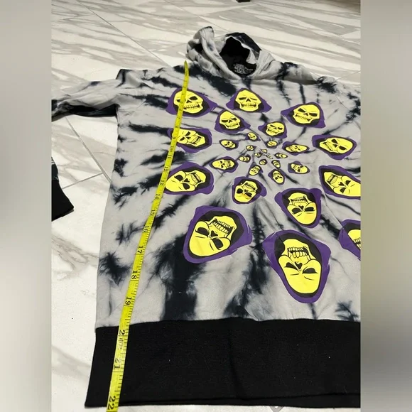 Killstar Masters of the universe skeletor skull reaper tye dye hoodie NEW no tag - Picture 8 of 9